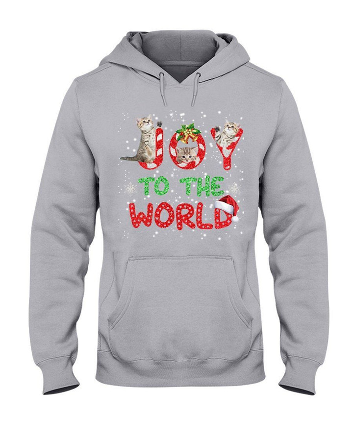 Joy To The World Cat Gift For Cat Lovers Hoodie