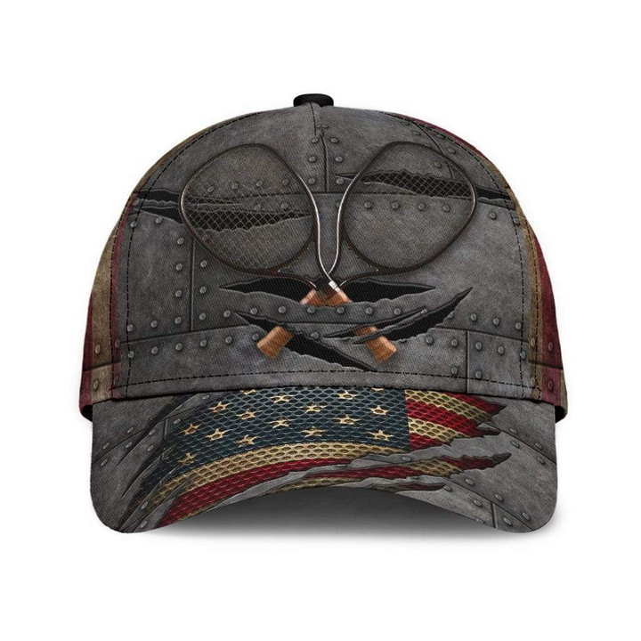 Ideal Tennis American Flag Design Printing Baseball Cap Hat