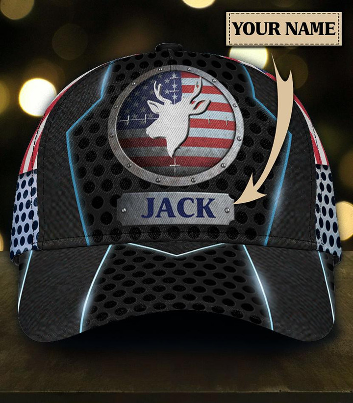 Personalized Hunting Jack Classic Printing Baseball Cap Hat