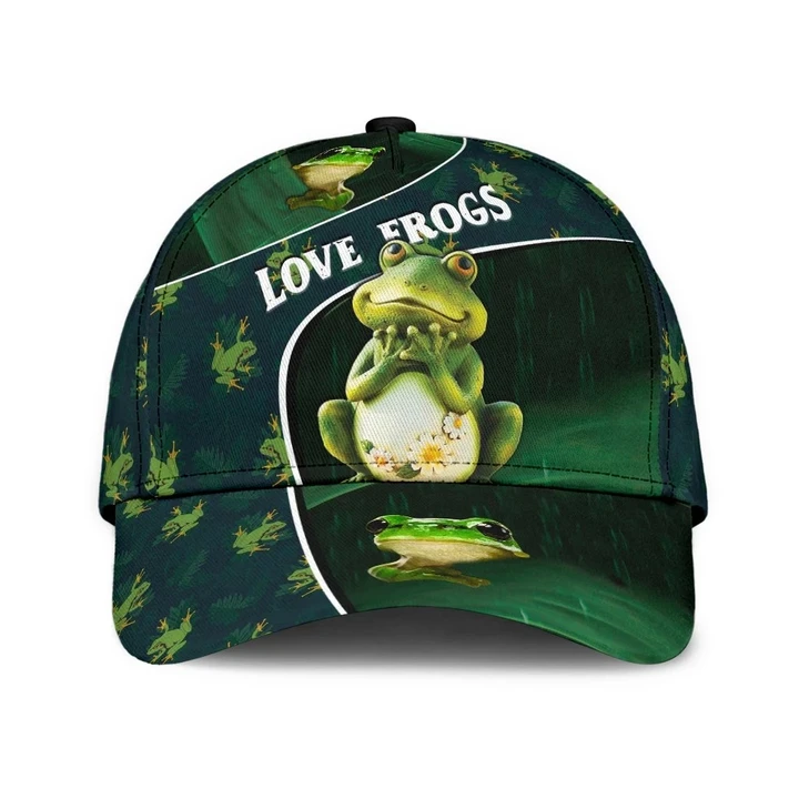 Funny Love Frogs Design Printing Baseball Cap Hat