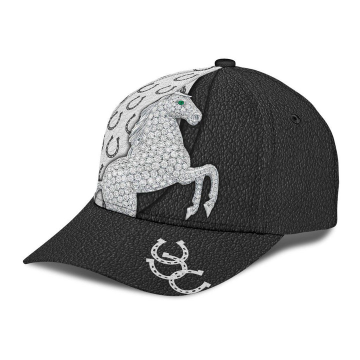 Attractive Horse Leather Design Printing Baseball Cap Hat