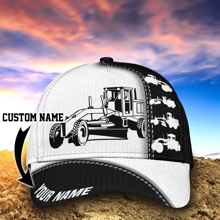 Custom Name Excavator Custom Name Printing Baseball Cap Hat