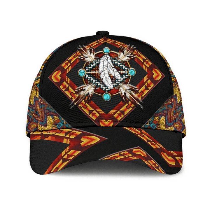 A Fan Of Native American Printing Baseball Cap Hat
