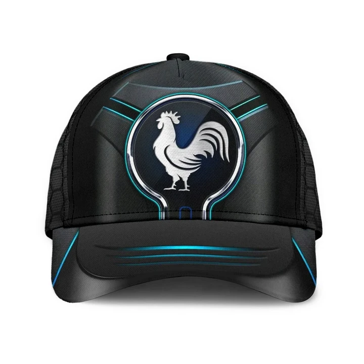 Sliver Chicken Teal And Black Theme Printing Baseball Cap Hat