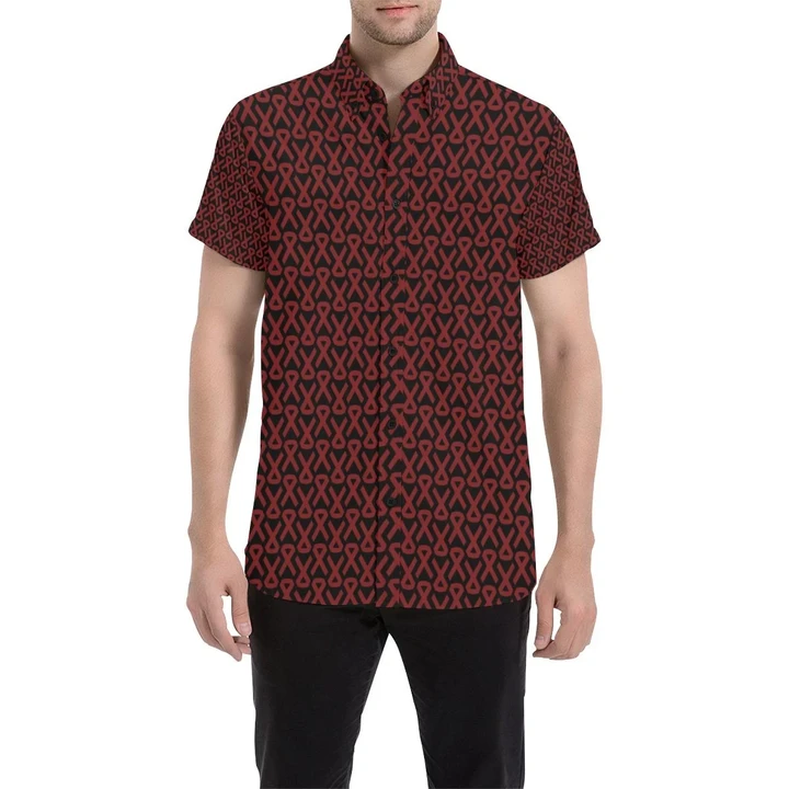 Multiple Myeloma Pattern Print Design A01 3d Men's Button Up Shirt