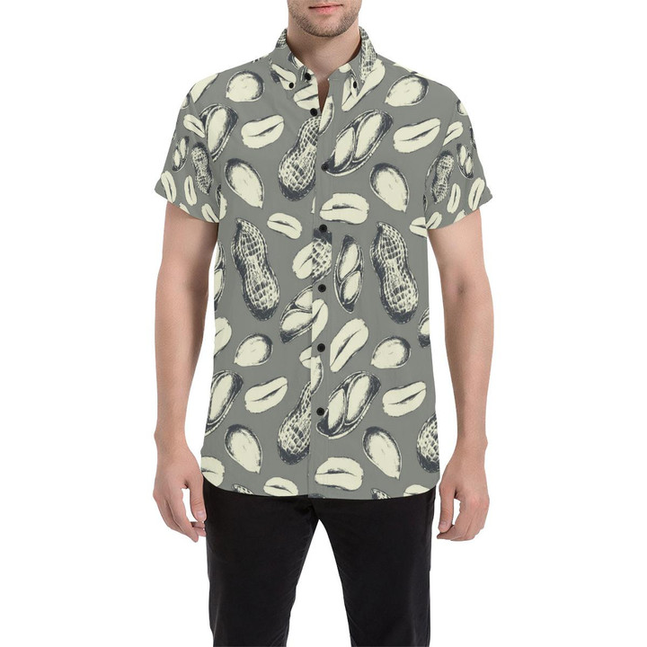 Peanut Pattern Print Design A01 3d Men's Button Up Shirt