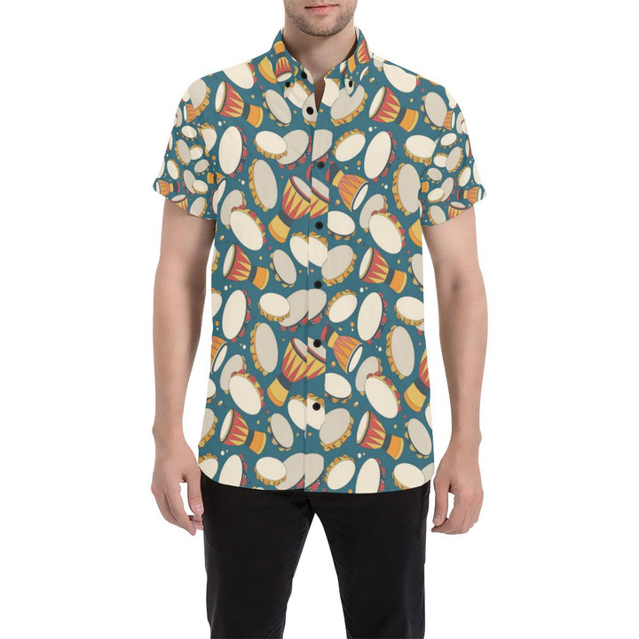 Tambourine Pattern Print Design 01 3d Men's Button Up Shirt