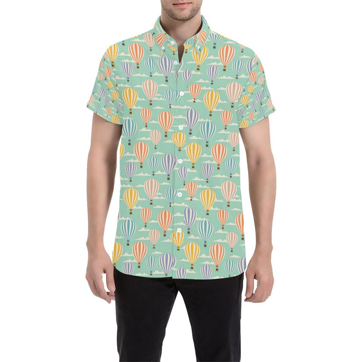 Ballon Pattern Print Design 01 3d Men's Button Up Shirt
