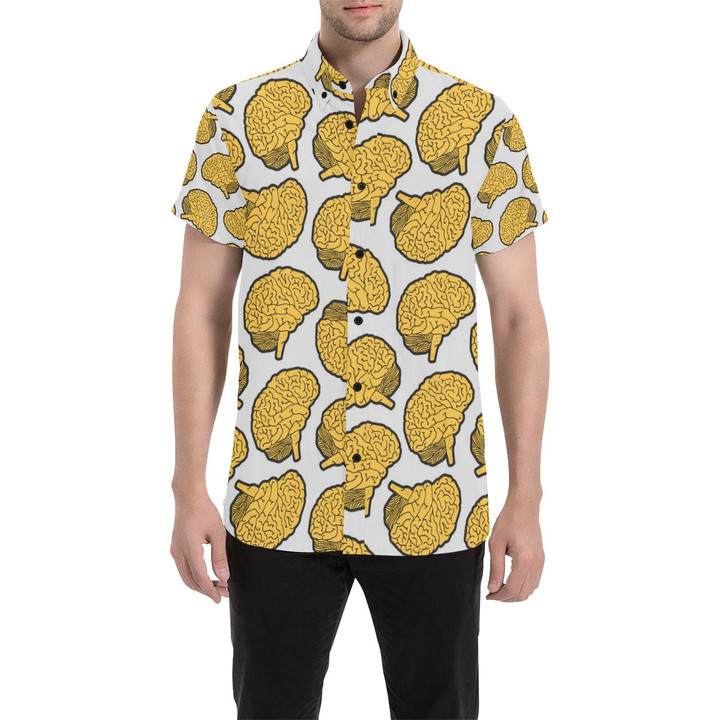 Psychology Pattern Print Design A01 3d Men's Button Up Shirt