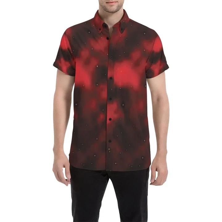 Nebula Pattern Print Design A03 3d Men's Button Up Shirt