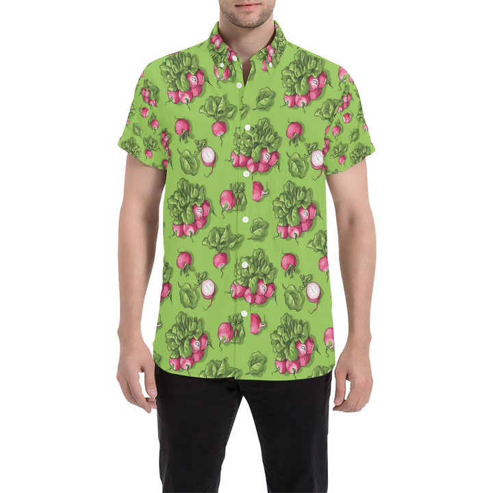 Radish Pattern Print Design A05 3d Men's Button Up Shirt