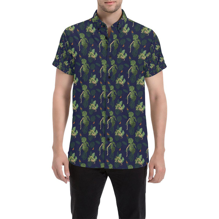 Boa Pattern Print Design 02 3d Men's Button Up Shirt