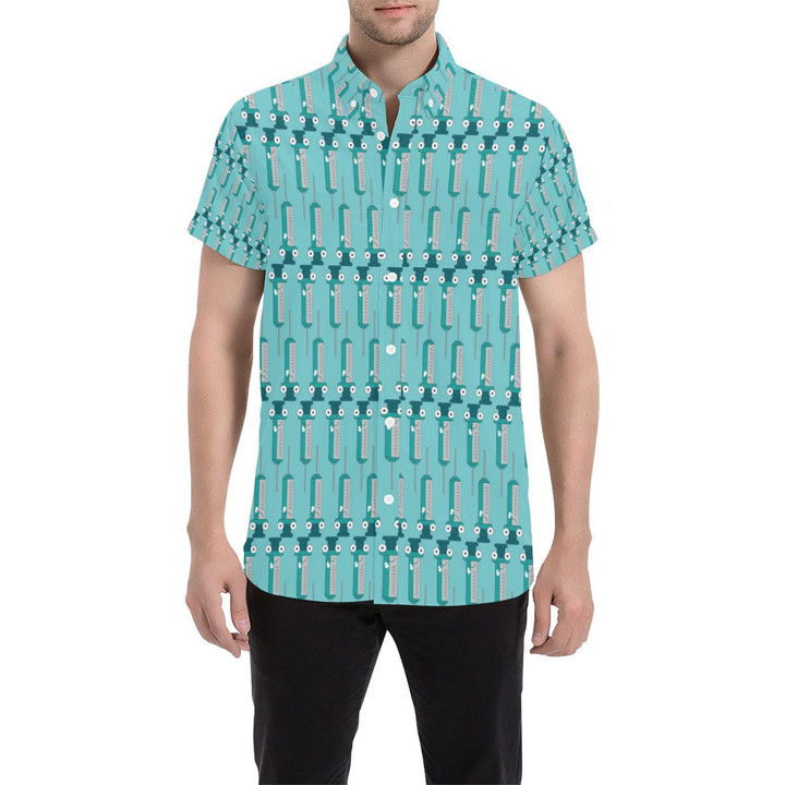 Phlebotomist Concept Design 3d Men's Button Up Shirt
