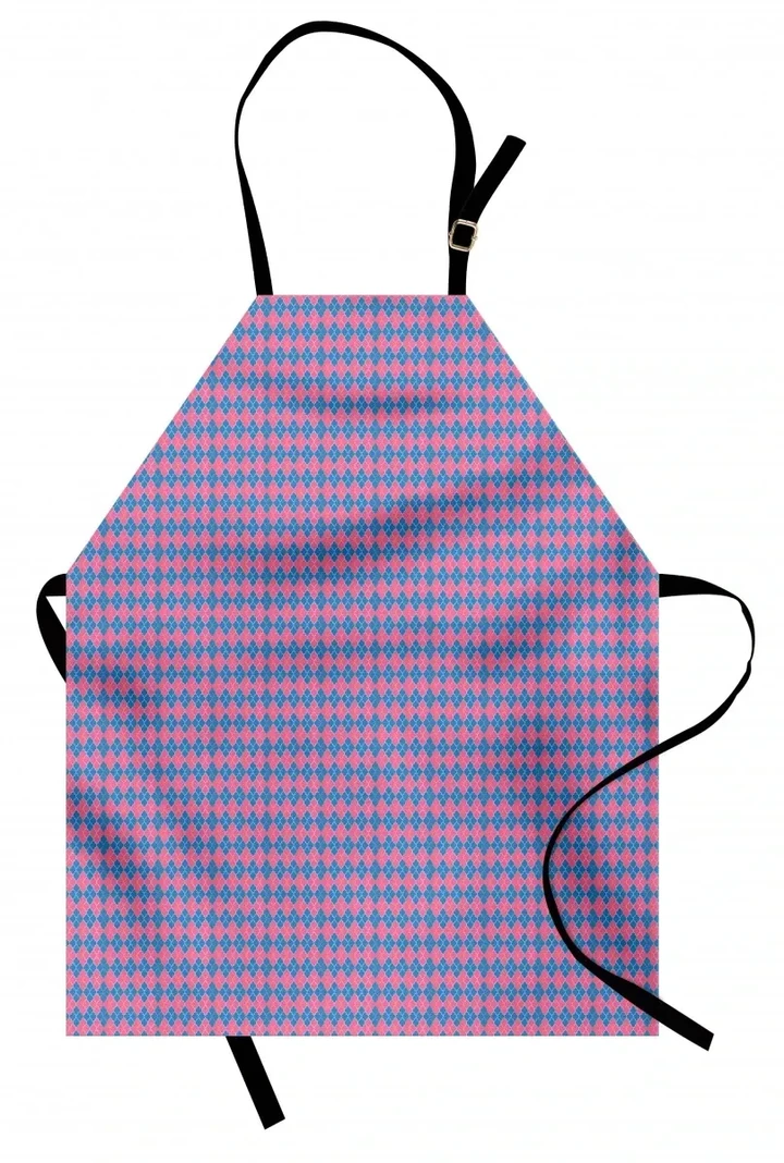 Eastern Traditional Grid Kitchen Apron