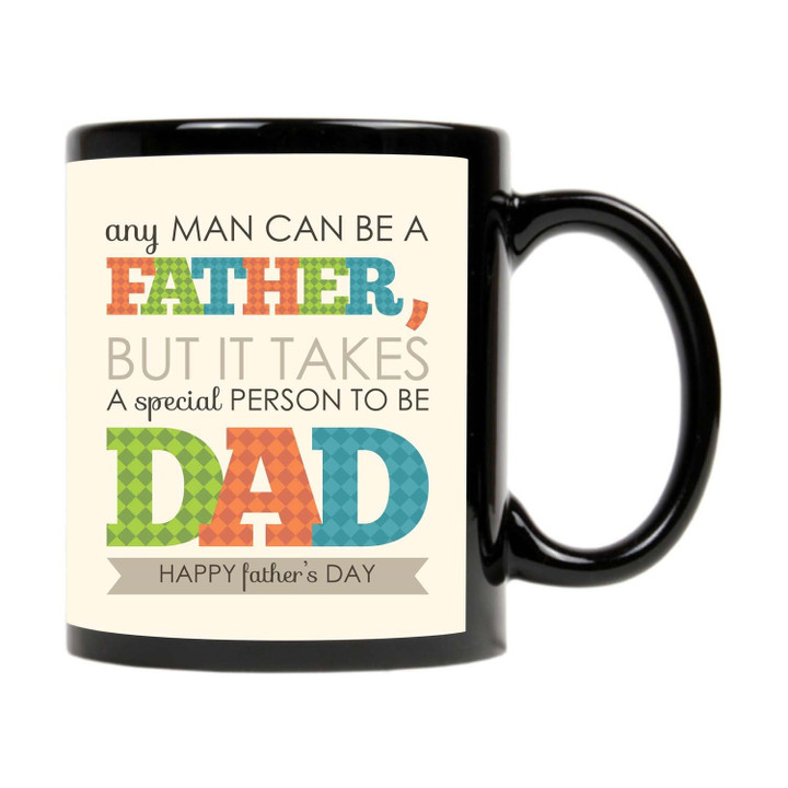 Happy Fathers Day Person To Be Dad Printed Mug