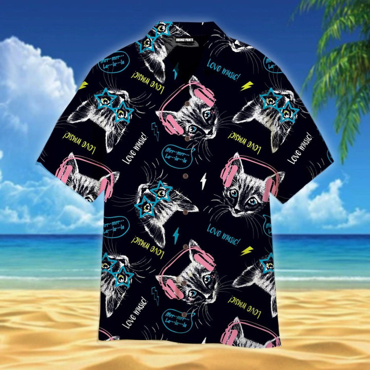 A Lot Of Cute Cats Beach Summer 3D Hawaiian Shirt