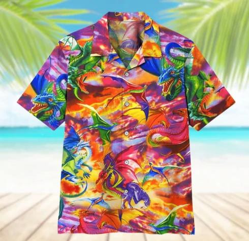 Dragon Beach Summer 3D Hawaiian Shirt