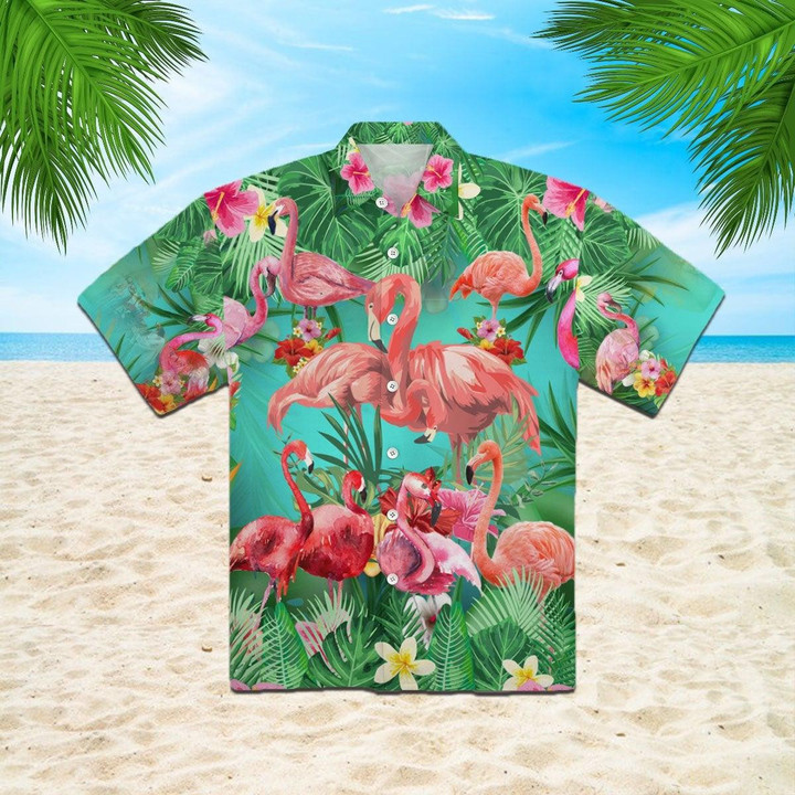 Flamingo Why Fit In When You Were Born To Stand Out Beach Summer 3D Hawaiian Shirt