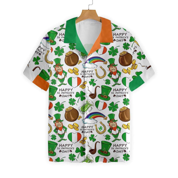 Irish Saint Patrick's Day Beach Summer 3D Hawaiian Shirt