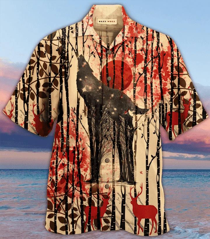One Wolf Lives, No Sheep's Safe Christmas Beach Summer 3D Hawaiian Shirt