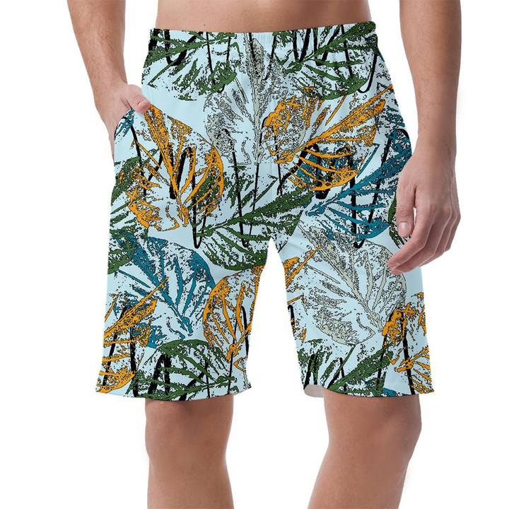 Pattern Of Autumn Laves Of Cherry And Mountain Ash Can Be Custom Photo 3D Men's Shorts
