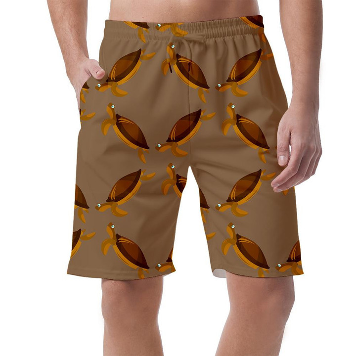 Simple Trendy Turtle And Black Tree Can Be Custom Photo 3D Men's Shorts