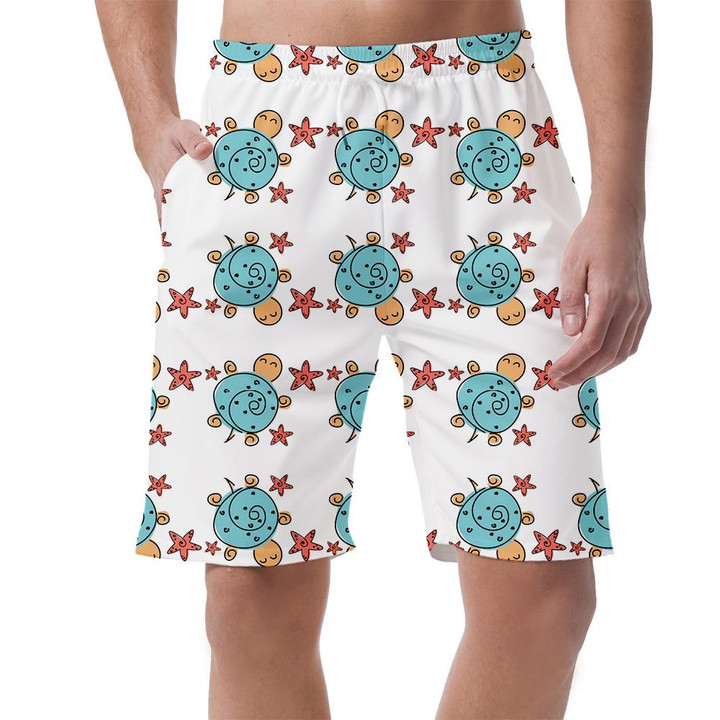 Sea Animals Fursealwhale And Octopus Pastel Color Design Can Be Custom Photo 3D Men's Shorts