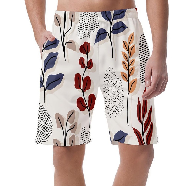 Trendy Design Botanical In Pink And Green Colors Can Be Custom Photo 3D Men's Shorts