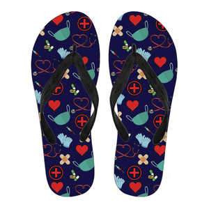 Nursing Style And Pattern Colorful Flip Flops For Men And Women