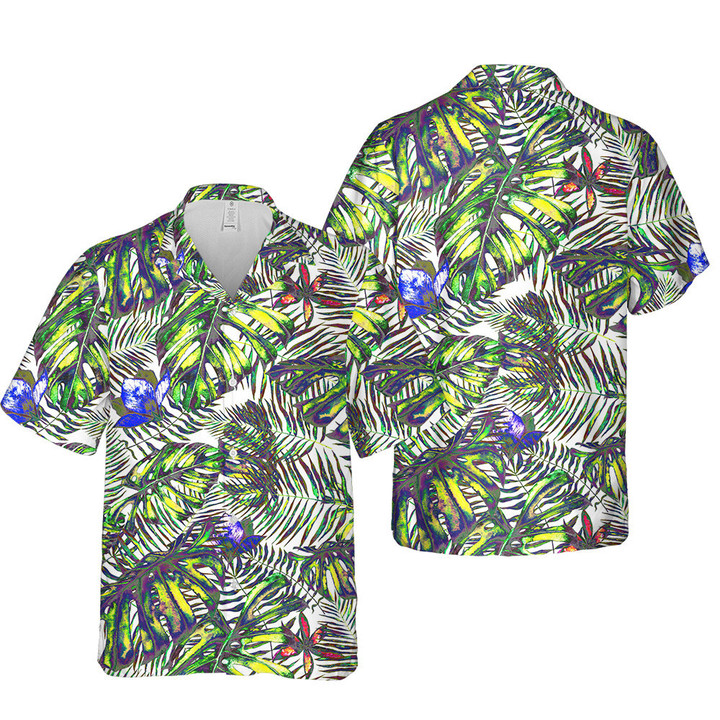 Tropical Pattern Leaves Plants Amazing 3D Hawaiian Shirt