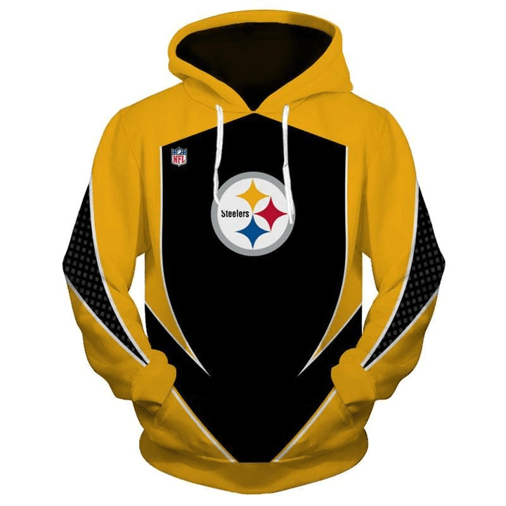 NFL Hoodies 3D Custom Pittsburgh Steelers Hoodies Mens Sweatshirt Pullover
