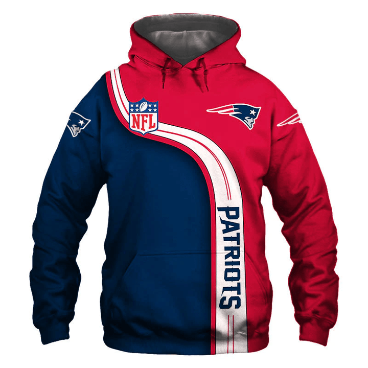 New England Patriots Hoodie Custom Sweatshirt Pullover Gift For Fans - NFL