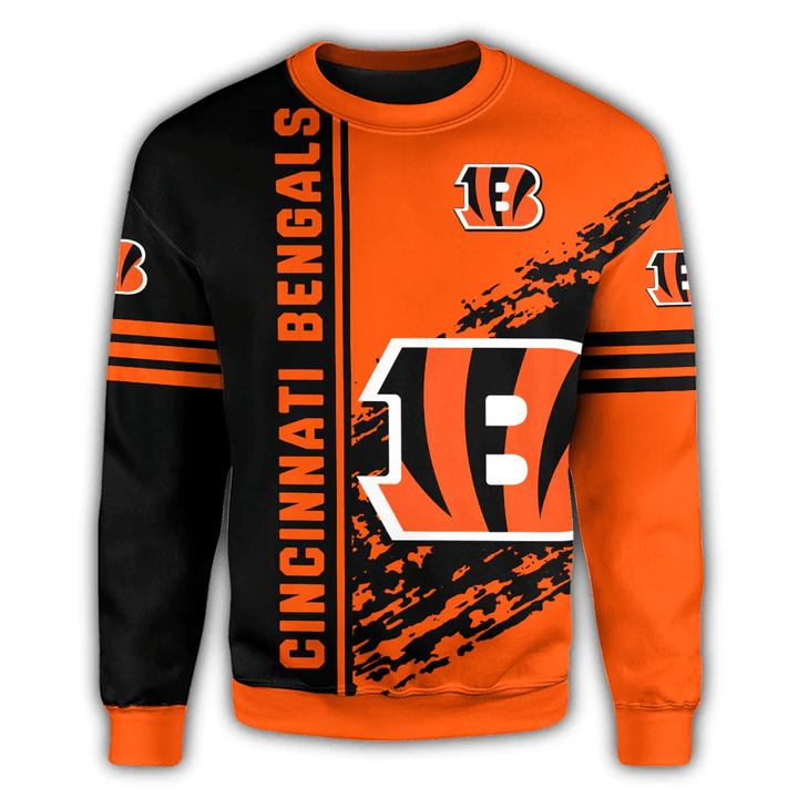 Cincinnati Bengals Sweatshirt Quarter Style - NFL