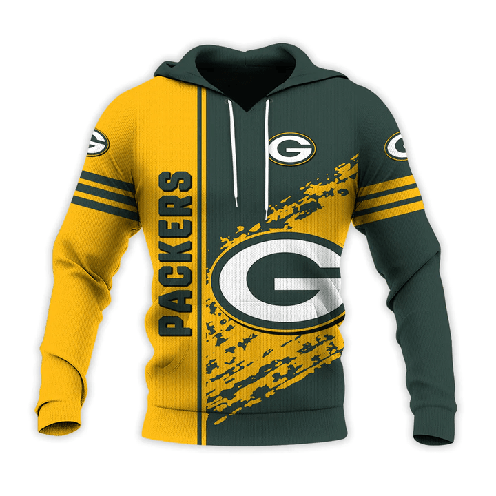 Green Bay Packers Hoodie Quarter Style - NFL