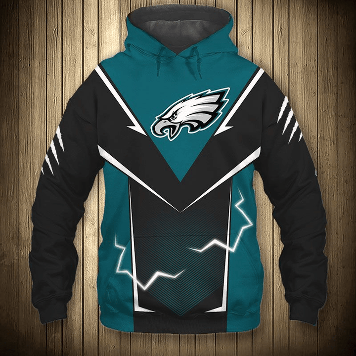Philadelphia Eagles Hoodie Lightning Graphic Gift For Men - NFL