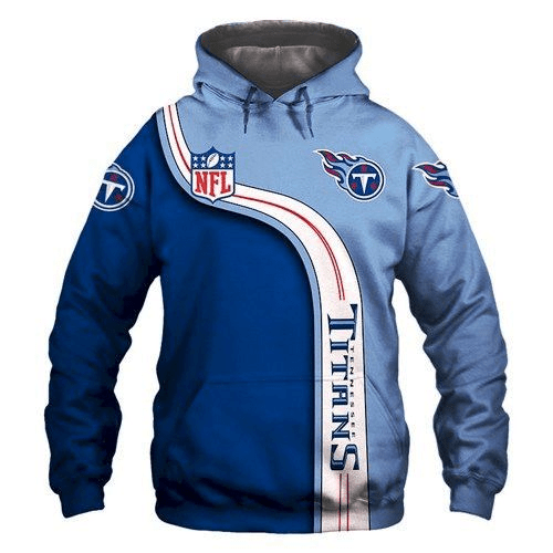 Official NFL Tennessee Titans NFL 3D Hoodie Sweatshirt Zip