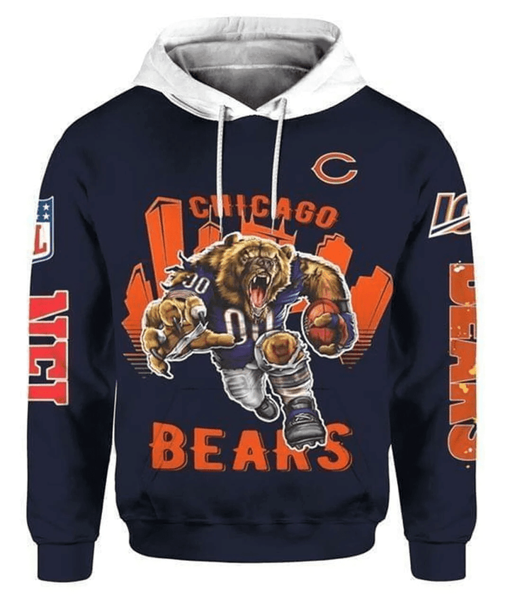 Chicago Bears Nfl Fan 3D T Shirt Hoodie Sweater Hoodie6708