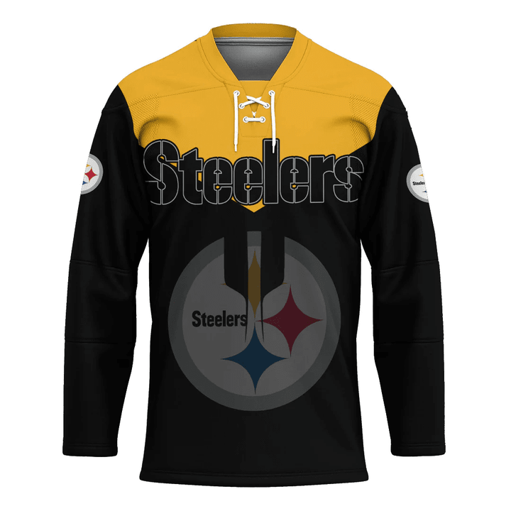 Pittsburgh Steelers Hockey Jersey Drinking style - NFL