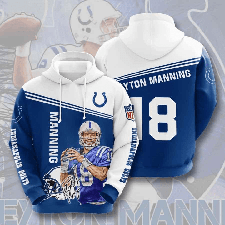 Indianapolis Colts Peyton Manning Usa 767 Hoodie Custom For Fans - NFL