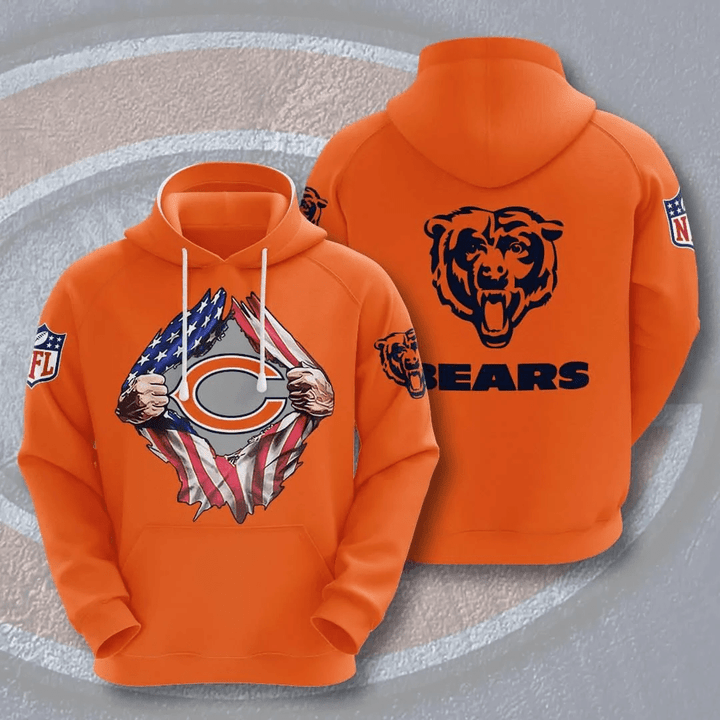 Chicago Bears Usa 20 Hoodie Custom For Fans - NFL