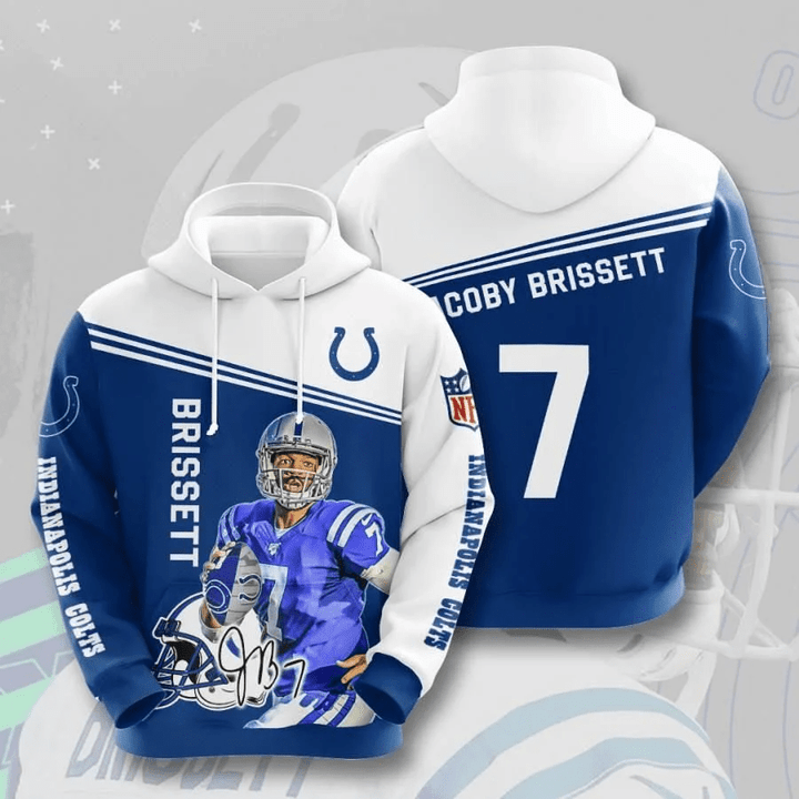 Indianapolis Colts Jacoby Brissett Usa 766 Hoodie Custom For Fans - NFL