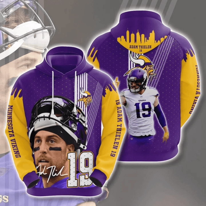 Minnesota Vikings Adam Thielen Usa 1260 Hoodie Custom For Fans - NFL