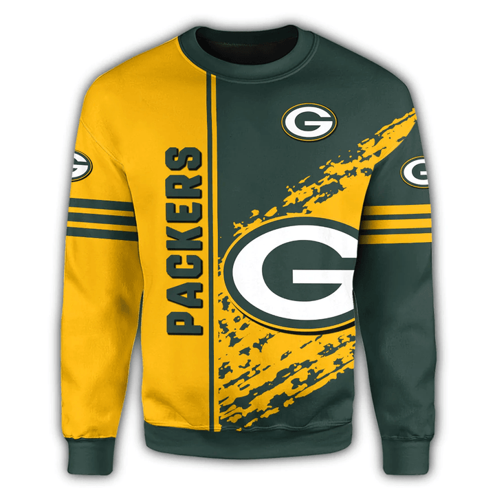 Green Bay Packers Sweatshirt Quarter Style - NFL