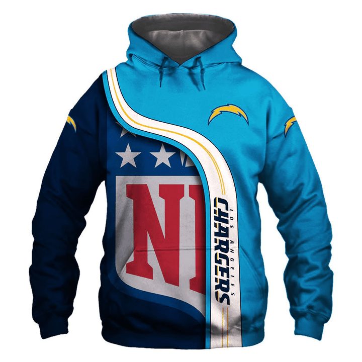 Los Angeles Chargers Hoodie Pullover Sweatshirt For Fans - NFL