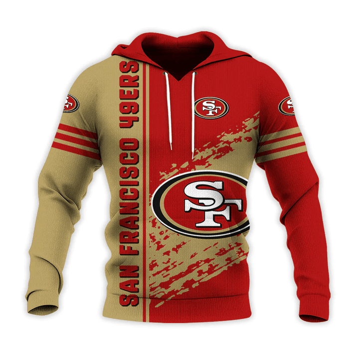 San Francisco 49ers Hoodie Quarter Style - NFL
