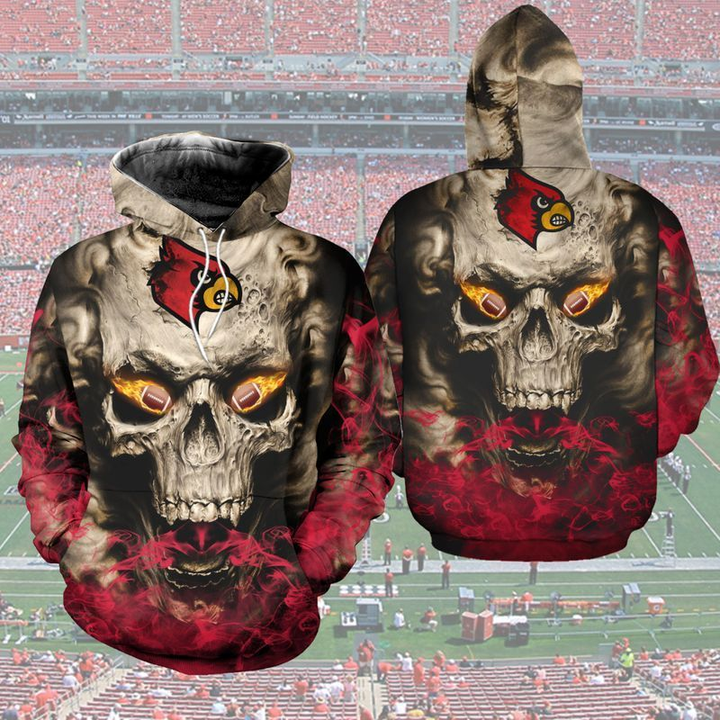 NFL Arizona Cardinals Skull 3D Hoodies TNT-00840-AUH