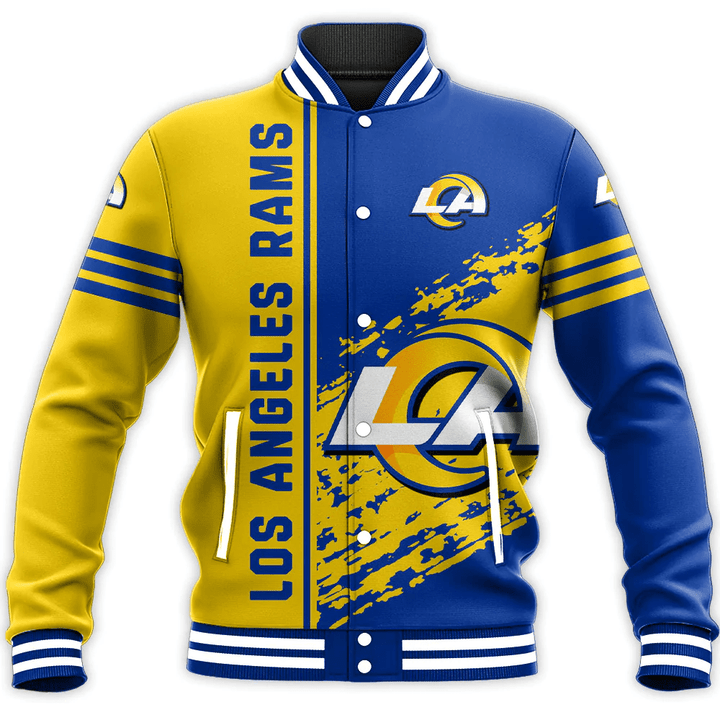 Los Angeles Rams Baseball Jacket Quarter Style - NFL