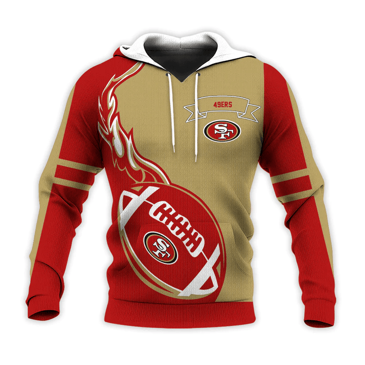 San Francisco 49ers Hoodie Flame Ball - NFL