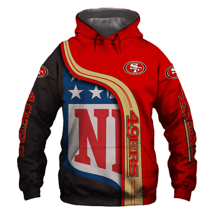 San Francisco 49Ers Hoodie Pullover Sweatshirt For Fans - NFL