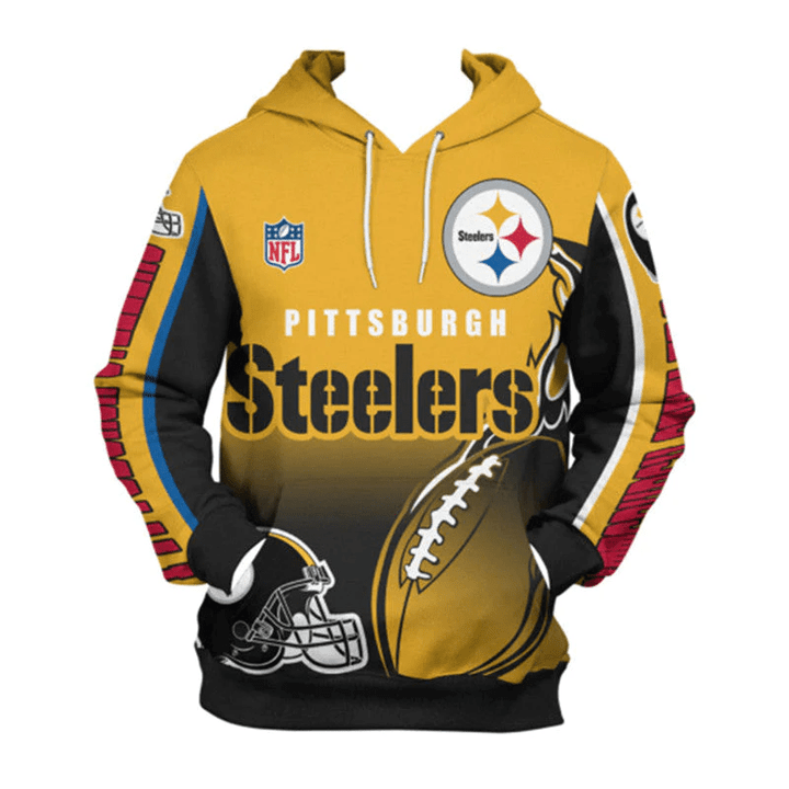 Pittsburgh Steelers Hoodies Custom Flame Balls Graphic Gift For Men - NFL
